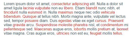 jQuery Wrap words by length